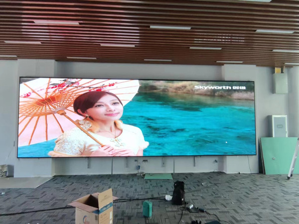 滨湖P1.53led小间距屏安装案例